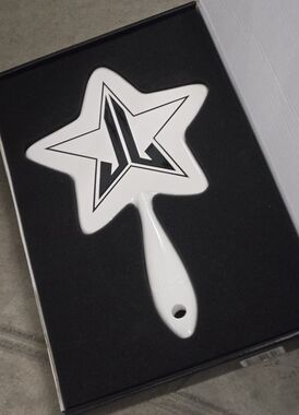 Jeffree Star Cosmetics 8Star-Shaped Hand Mirror with Black Logo